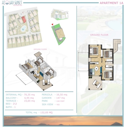 Santa Domenica, 3 Bedrooms Bedrooms, 4 Rooms Rooms,1 BathroomBathrooms,Lägenhet,Till salu,1118