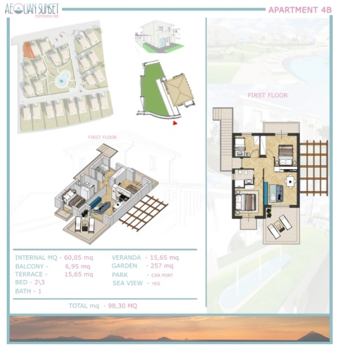 Santa Domenica, 3 Bedrooms Bedrooms, 4 Rooms Rooms,1 BathroomBathrooms,Lägenhet,Till salu,1118