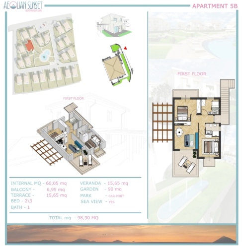 Santa Domenica, 3 Bedrooms Bedrooms, 4 Rooms Rooms,1 BathroomBathrooms,Lägenhet,Till salu,1118