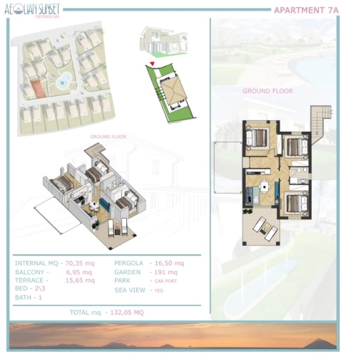 Santa Domenica, 3 Bedrooms Bedrooms, 4 Rooms Rooms,1 BathroomBathrooms,Lägenhet,Till salu,1118