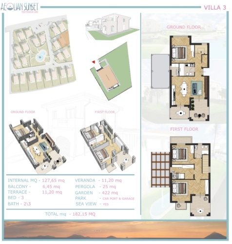 Santa Domenica, 3 Bedrooms Bedrooms, 4 Rooms Rooms,2 BathroomsBathrooms,Villa,Till salu,1121