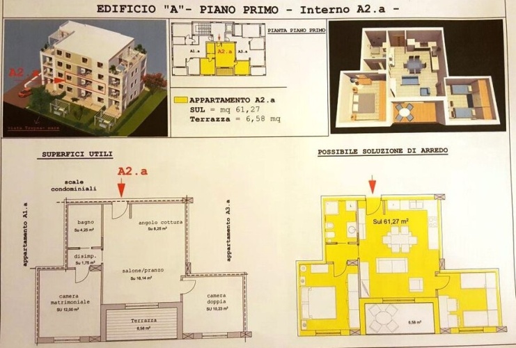 Tropea, 2 Bedrooms Bedrooms, 3 Rooms Rooms,1 BathroomBathrooms,Lägenhet,Att hyra,1050